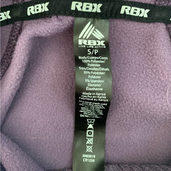 Women’s Hoodie RBX Purple Jumper Hooded Sweater Hooded Sweatshirt Athletic Top - Picture 9 of 9